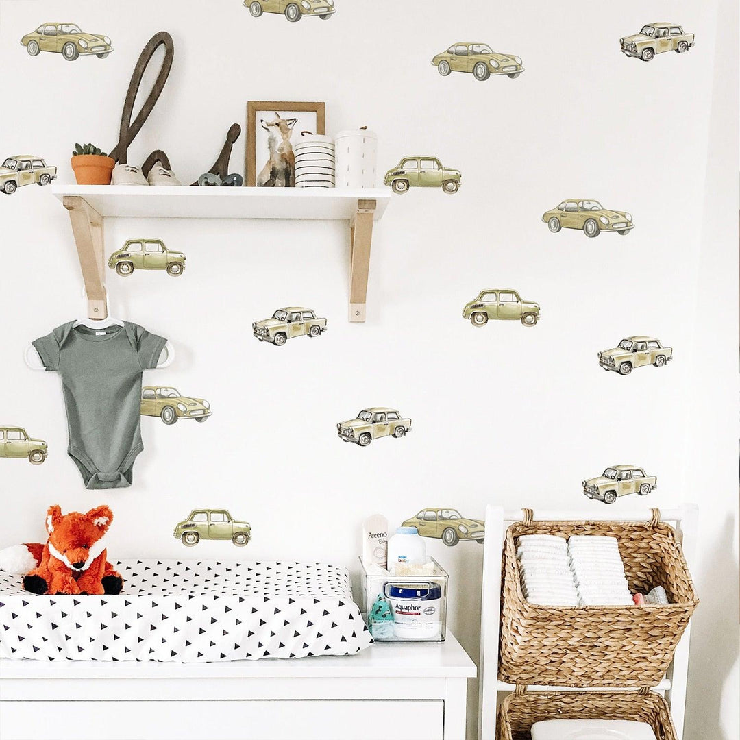 Vintage Car Wall Decal Stickers - Parker and Olive