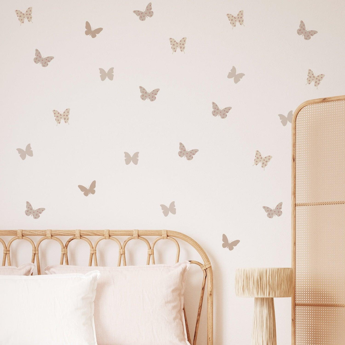 Boho Floral Butterfly Wall Decals - Parker and Olive