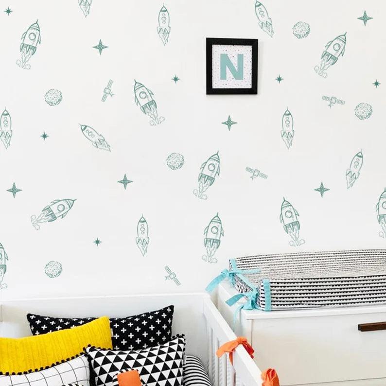 Rocket Wall Decals - Parker and Olive