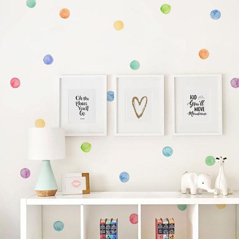 Polka Dot Wall Decal Stickers - Rainbow - Parker and Olive