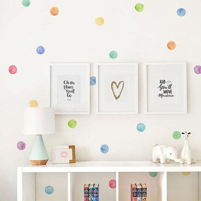 Polka Dot Wall Decal Stickers - Rainbow - Parker and Olive