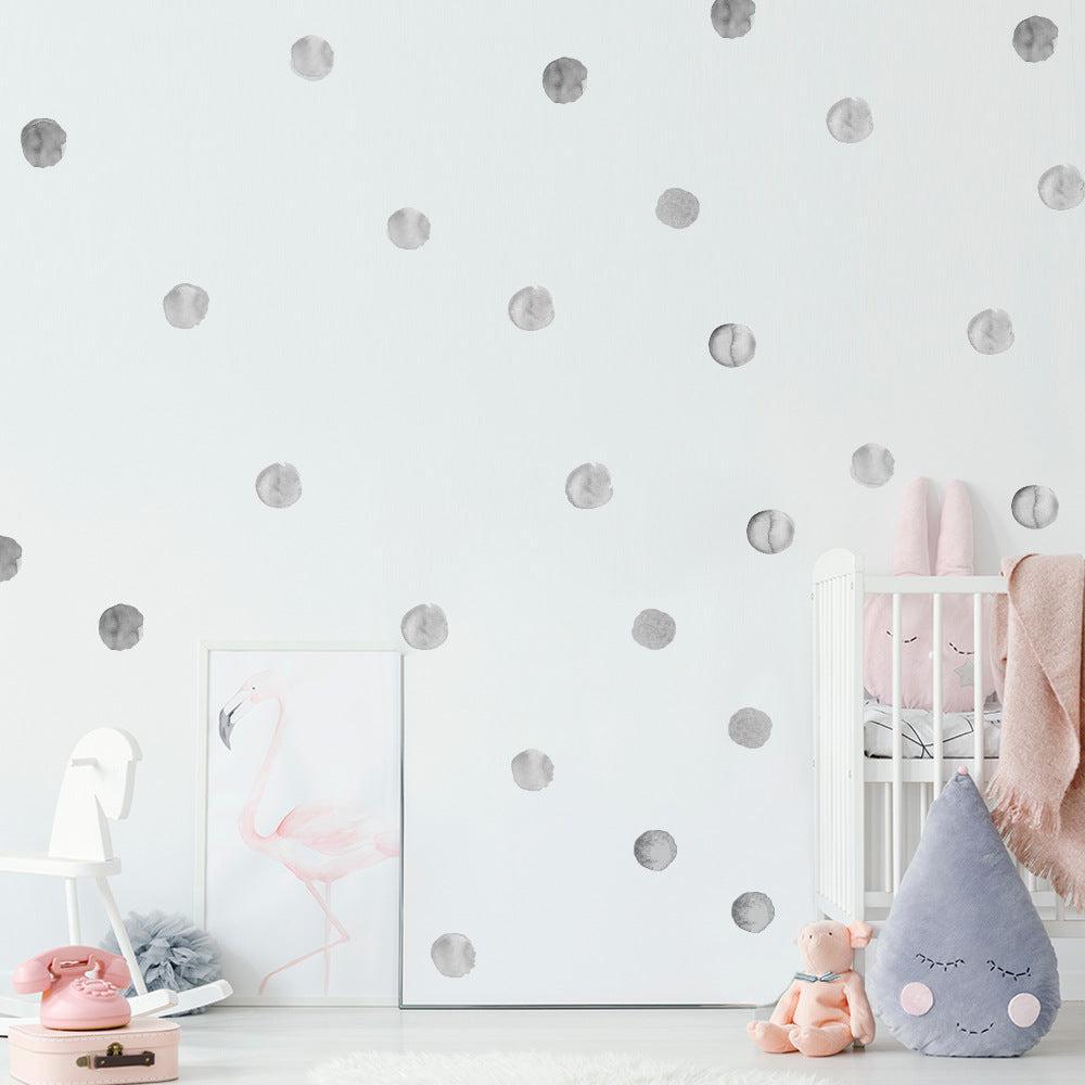 Polka Dot Wall Decal Stickers - Gray - Parker and Olive