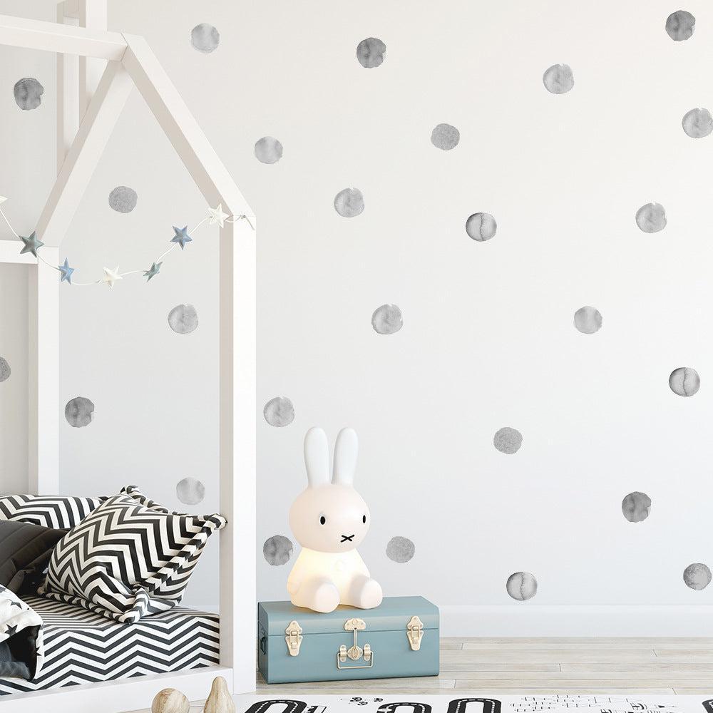 Polka Dot Wall Decal Stickers - Gray - Parker and Olive